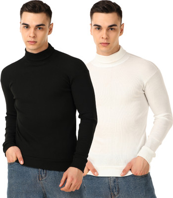 INDIZO Full Sleeve Solid Men Sweatshirt