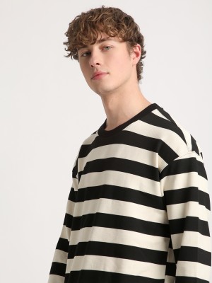 THE BEAR HOUSE Full Sleeve Striped Men Sweatshirt