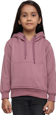 ADBUCKS Full Sleeve Solid Girls Sweatshirt