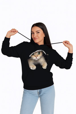 KUGDIT Full Sleeve Animal Print Women Sweatshirt