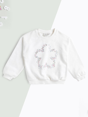 JUNIORS by Babyshop Full Sleeve Printed Baby Girls Sweatshirt