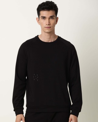 Rare Rabbit Full Sleeve Solid Men Sweatshirt