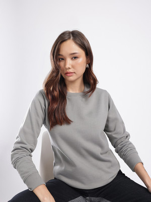RISSCLOTHING Full Sleeve Solid Women Sweatshirt