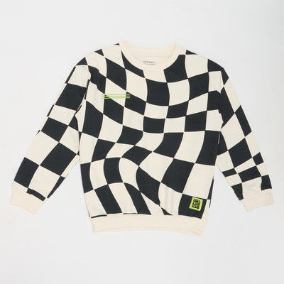Pantaloons Junior Full Sleeve Checkered Boys Sweatshirt