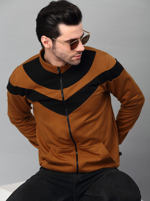 RIGO Full Sleeve Color Block Men Sweatshirt