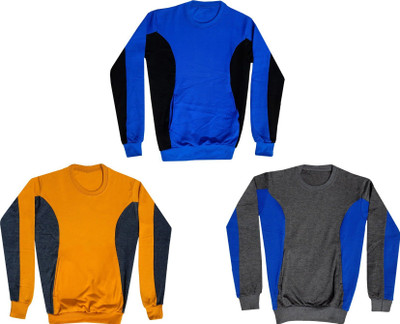 AE Trends Full Sleeve Color Block Boys Sweatshirt