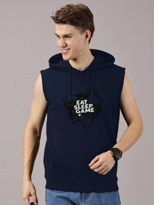 Leon Sleeveless Printed Men Sweatshirt