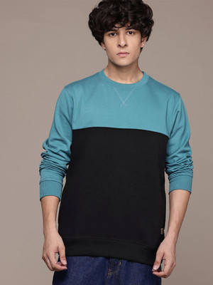Roadster Full Sleeve Color Block Men Sweatshirt