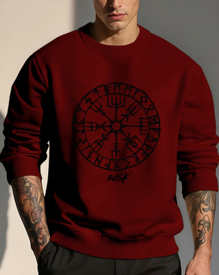 AUSK Full Sleeve Graphic Print Men Sweatshirt