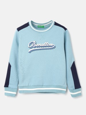 United Colors of Benetton Full Sleeve Printed Boys Reversible Sweatshirt