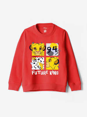 YK Disney Full Sleeve Graphic Print Boys Sweatshirt