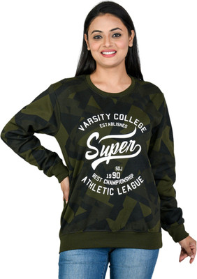 HouseOfCommon Full Sleeve Striped Women Sweatshirt