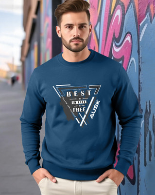 AUSK Full Sleeve Graphic Print Men Sweatshirt