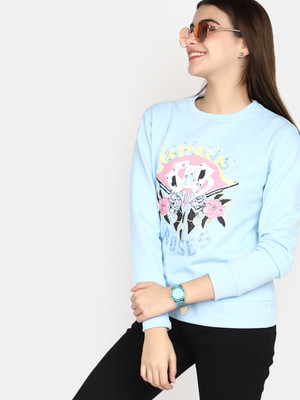 V-MART Full Sleeve Printed Women Sweatshirt