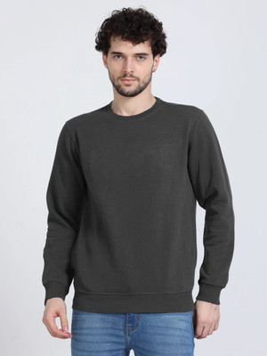 SR Fashion Full Sleeve Solid Men Sweatshirt