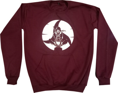 Versa Full Sleeve Graphic Print Men Reversible Sweatshirt