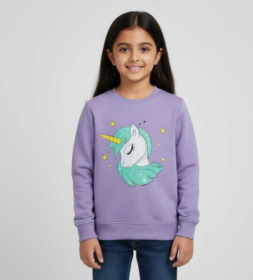 SARSAH Full Sleeve Printed Girls Sweatshirt