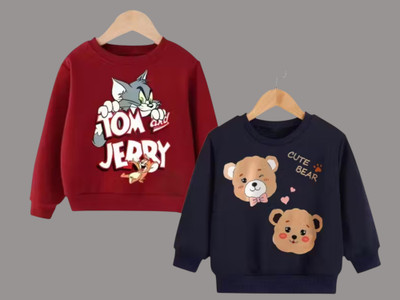 TWOLOVER Full Sleeve Printed Boys & Girls Sweatshirt