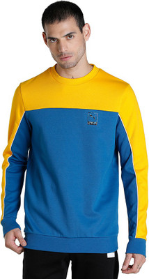PUMA Full Sleeve Color Block Men Sweatshirt