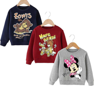 Show In Style Full Sleeve Printed Baby Boys & Baby Girls Sweatshirt