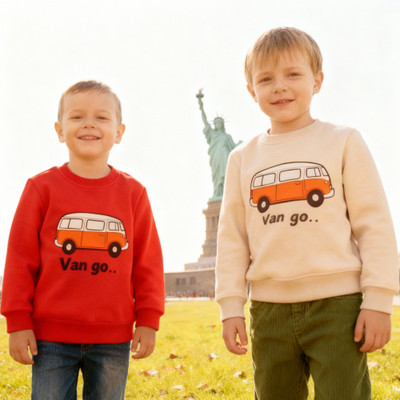 YAKFIT Full Sleeve Printed Boys Sweatshirt