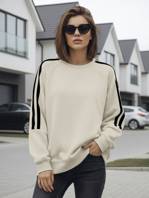FashionAndYOUTH Full Sleeve Striped Women Sweatshirt