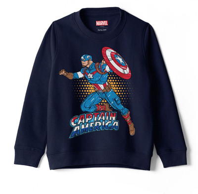 MARVEL BY MISS & CHIEF Full Sleeve Graphic Print Boys Sweatshirt