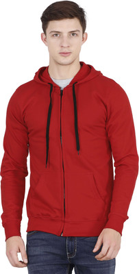 Fleximaa Full Sleeve Solid Men Sweatshirt