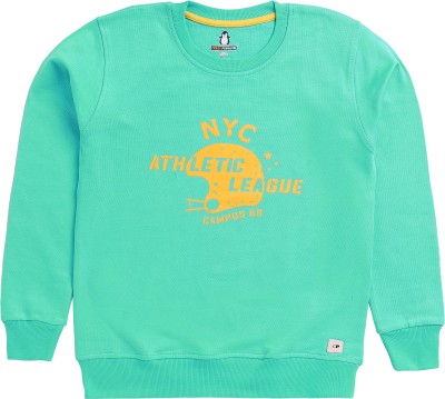 CRAZYPENGUIN ELITE Half Sleeve Printed Boys Sweatshirt