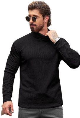 balker merka Full Sleeve Solid Men Sweatshirt