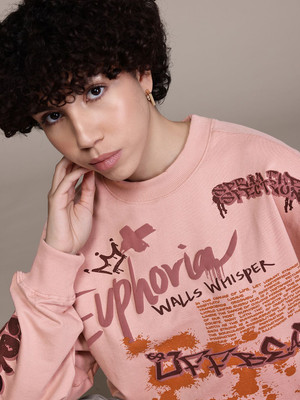 Roadster Full Sleeve Printed Women Sweatshirt