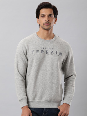 INDIAN TERRAIN Full Sleeve Solid Men Sweatshirt