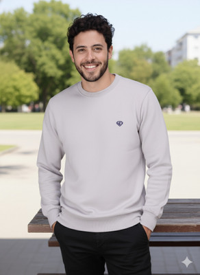 AAITHAN Full Sleeve Solid Men Sweatshirt