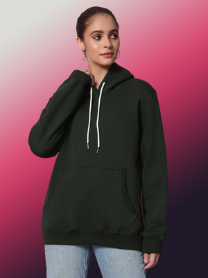 OBAAN Full Sleeve Solid Women Sweatshirt