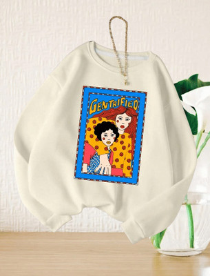 Twenty2Creation Full Sleeve Printed Women Sweatshirt