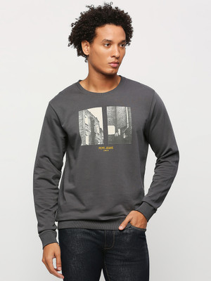 Pepe Jeans Full Sleeve Graphic Print Men Reversible Sweatshirt