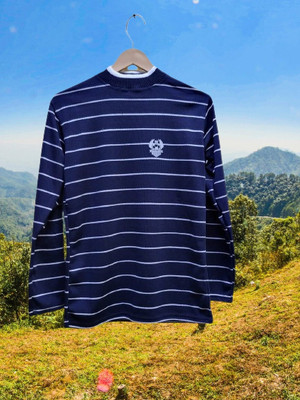 Tiki Tees Febs Full Sleeve Striped Men Sweatshirt
