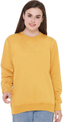 HouseOfCommon Full Sleeve Self Design Women Sweatshirt