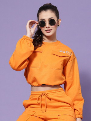 KASSUALLY Full Sleeve Printed Women Reversible Sweatshirt