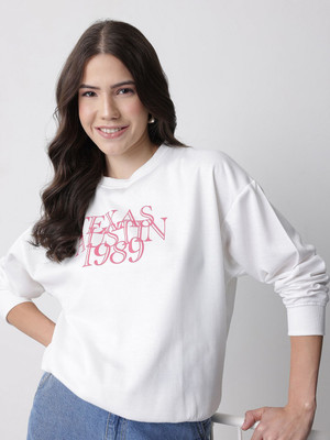 Mast & Harbour Full Sleeve Printed Women Sweatshirt