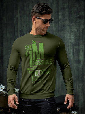 Trend Twist Full Sleeve Printed Men Sweatshirt