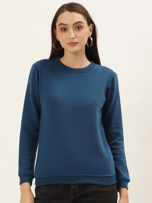Bokaro Full Sleeve Solid Women Sweatshirt