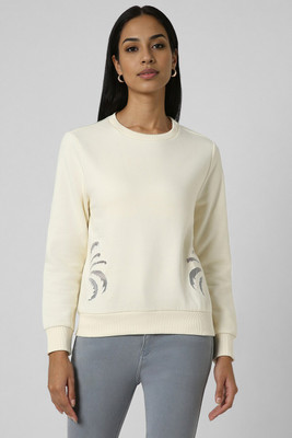 VAN HEUSEN Full Sleeve Solid Women Sweatshirt