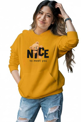 Wellvery Full Sleeve Graphic Print, Printed Women Sweatshirt