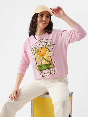 The Souled Store Full Sleeve Graphic Print Women Sweatshirt