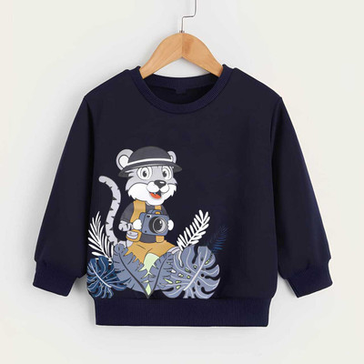FASTCRY Full Sleeve Printed Baby Boys & Baby Girls Sweatshirt