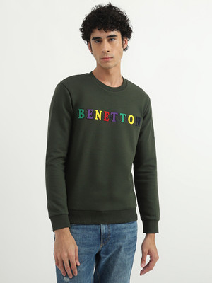 United Colors of Benetton Full Sleeve Applique Men Sweatshirt