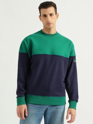 United Colors of Benetton Full Sleeve Color Block Men Sweatshirt