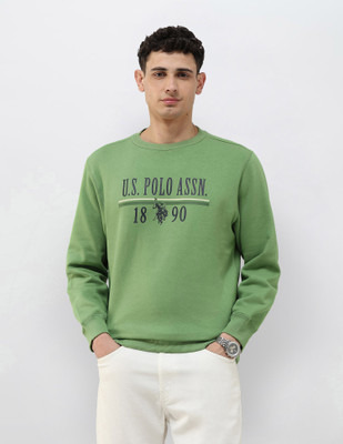U.S. POLO ASSN. Full Sleeve Solid Men Sweatshirt