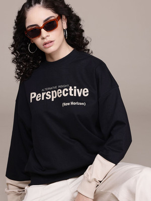 Roadster Full Sleeve Printed Women Sweatshirt